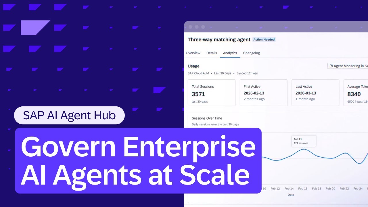 SAP AI Agent Hub: Govern Enterprise AI Agents at Scale | Overview