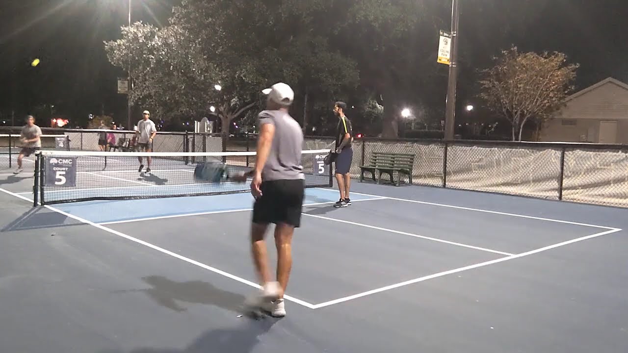 4.0 PLAYER BLOCKS 5.1 20 YO SLAMS! 4.0 Pickleball Game at Collins Park in Conway, SC