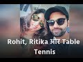 Watch Rohit Sharma and his wife Fun Moments playing table tennis