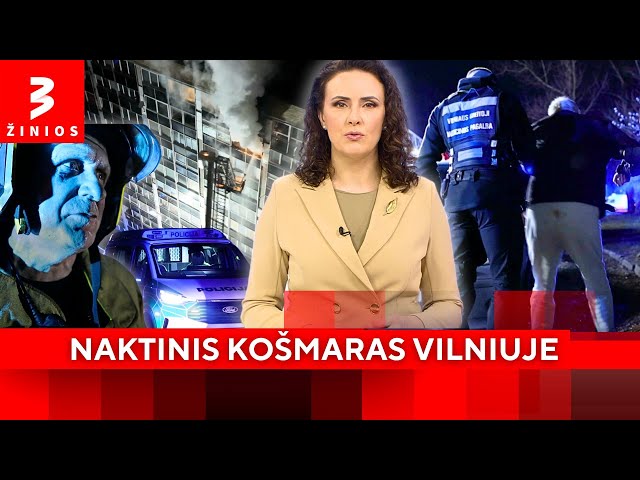 Gaisras „baisiausiame bendrabutyje“: žmonės gelbėjosi per balkonus / Pavakario TV3 Žinios