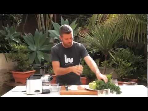 Making Green Juice with Pete Evans and the Healthstart Ceramic Pro+ Juicer - YouTube