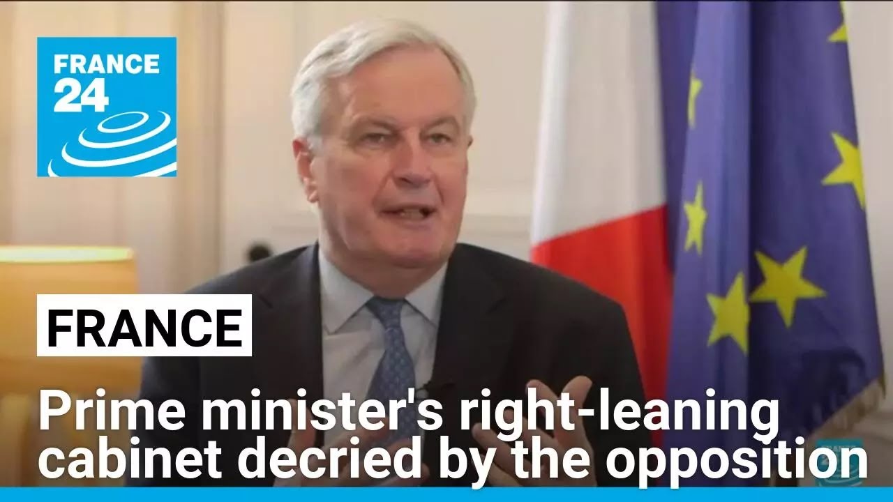 French Prime minister unveils right-leaning cabinet, decried by the opposition • FRANCE 24 English