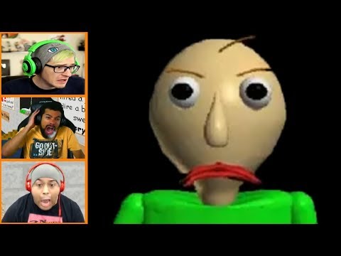 More Let's Players Reaction To Making Baldi Angry  Baldi 