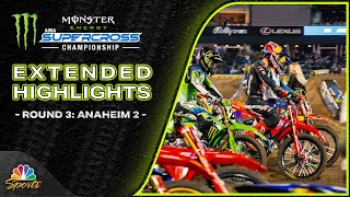 Supercross 2025 - Round 3, Anaheim 2 | EXTENDED HIGHLIGHTS | 1/25/25 | Motorsports on NBC