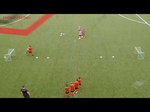 Dribbling | Übung für die F-Jugend | (Lucassen 1-gegen-1)