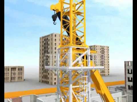 Tower Crane Assembly with Climber Demo
