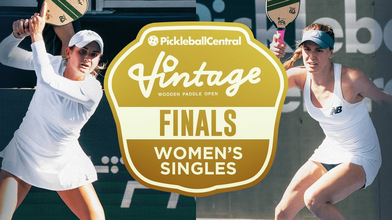 Kate Fahey V Genie Bouchard at the Pickleball Central Sacramento Vintage Open