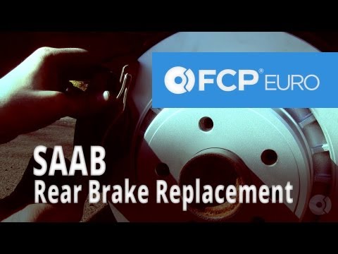 SAAB 9-5 - Rear Brake Pads & Rotor Replacement