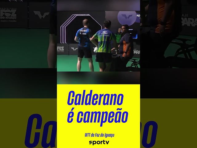 HUGO CALDERANO É CAMPEÃO DO WTT DE FOZ | #shorts | sportv
