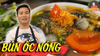 BÚN ỐC NÓNG chuẩn vị với nước dùng ngọt thanh, chua dịu thơm mùi giấm bỗng nếp | Cùng Cháu Vào Bếp