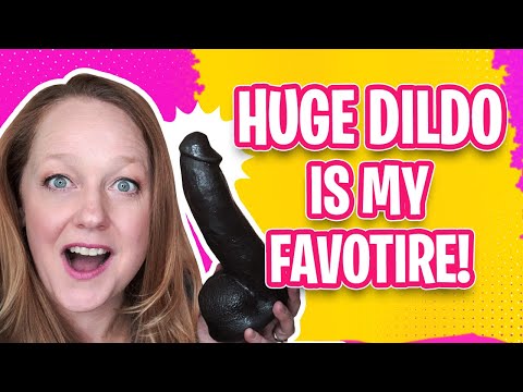 9 Inch Huge Black Dildo | Realistic Vac-U-Lock Dildo | Huge Dildo Review #youtubeshorts