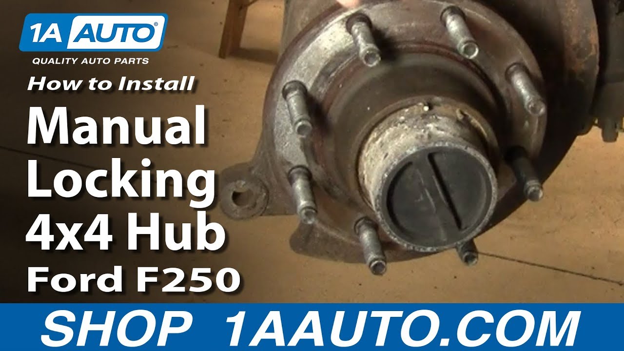 How to Install Replace Manual Locking 4x4 Hub Ford F250 ... 2000 ford f 150 trailer wiring diagram 