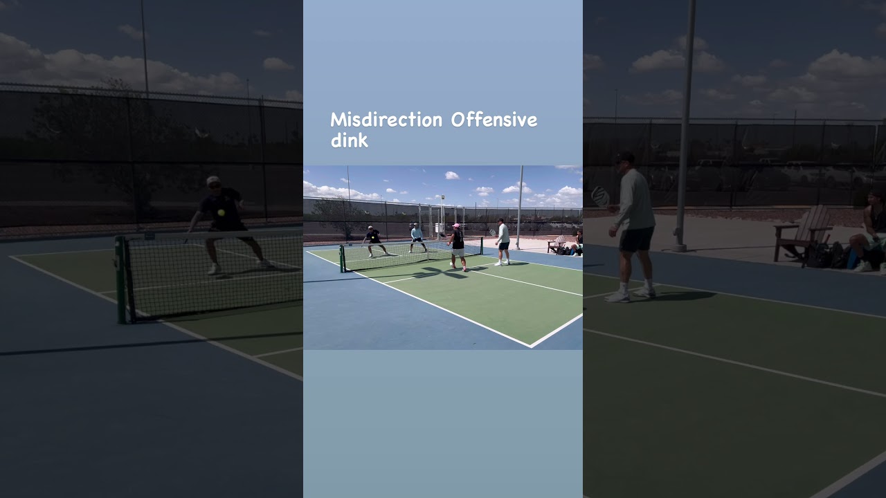 Misdirection Offensive Dink #pickleball #Highlights #Sports #Fun #Action
