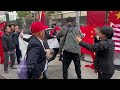 San Francisco police investigating assaults on anti-China protestors during APEC  - 01:49 min - News - Video