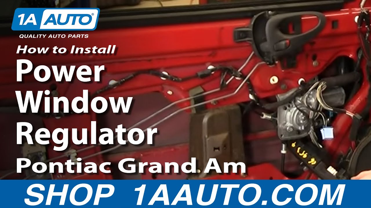 How To Install Replace Power Window Regulator Pontiac ... 2004 pontiac grand prix power window wiring diagram 