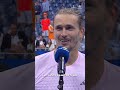 Alexander Zverev stayed up until 3:30 AM to watch the Shelton vs Alcaraz quarter-final | #USOpen