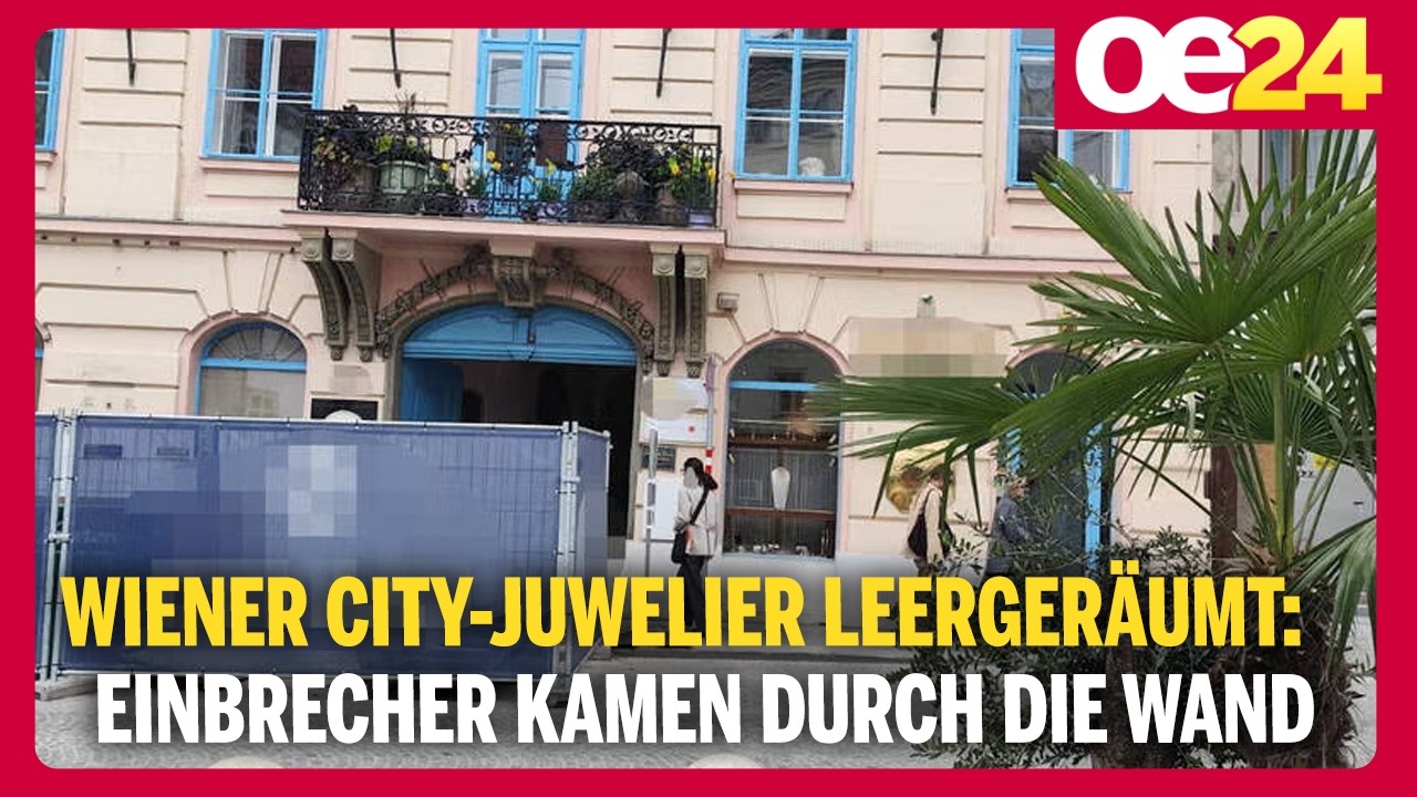 Wiener City-Juwelier leergeräumt: Einbrecher kamen durch die Wand