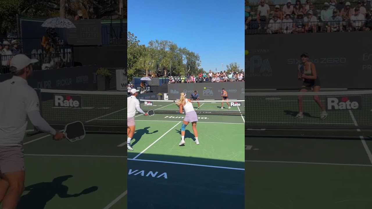 Ben Johns and Anna Leigh Waters get the day started with some incredible pickleball!