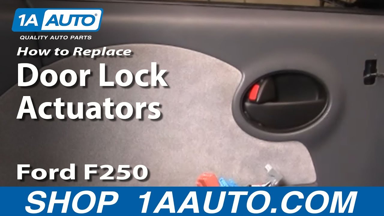 Ford f250 door lock actuator installation #2