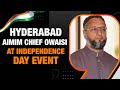77th Independence Day Celebration: AIMIM Chief Asaduddin Owaisi Hoists National Flag in Hyderabad