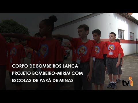 Vídeo: Corpo de Bombeiros lança projeto Bombeiro-mirim com escolas de Pará de Minas