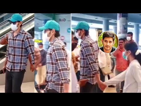 Actor Mahesh Babu, his daughter Sitara spotted at Hyderabad airport Actor Mahesh Babu, his daughter Sitara spotted at Hyderabad airport