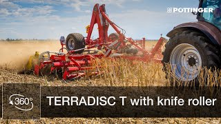 TERRADISC T disc harrow with knife roller – Walkaround