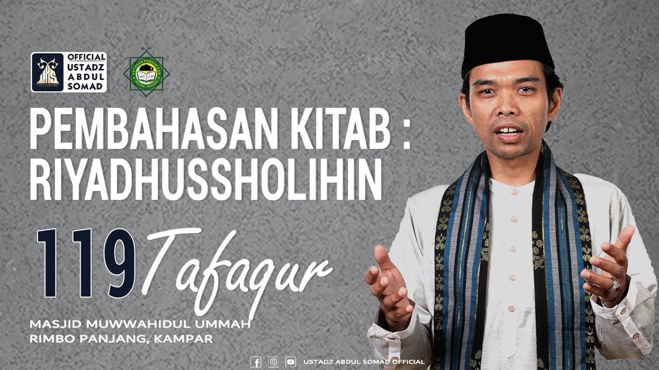 LIVE | NGAJI KITAB RIYADHUSSHOLIHIN 119 "Birrul walidain" | Masjid Muwwahidul Ummah