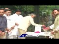 Chandrababu and Other TDP Leaders Pays Tribute To Ramoji Rao | Delhi | V6 News