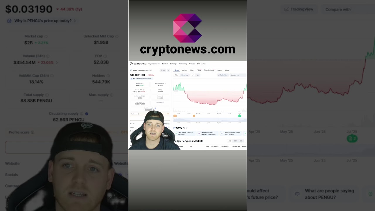 Pengu Crypto: Bull Flag Hints at HUGE Upside! shorts