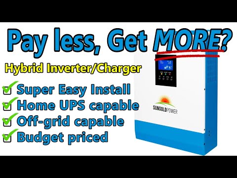 SunGoldPower 24V 3000W All-in-One Hybrid Inverter Charger: Detailed How-to & Review incl Wifi Setup