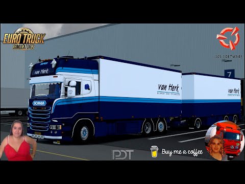 Scania R450 Van Herk + trailer v15.0 1.53