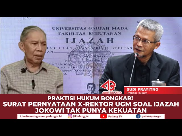 Surat Pernyataan X-Rektor UGM Tak Ada Kekuatan? Prof. Sofiandi Siap Jadi Saksi!