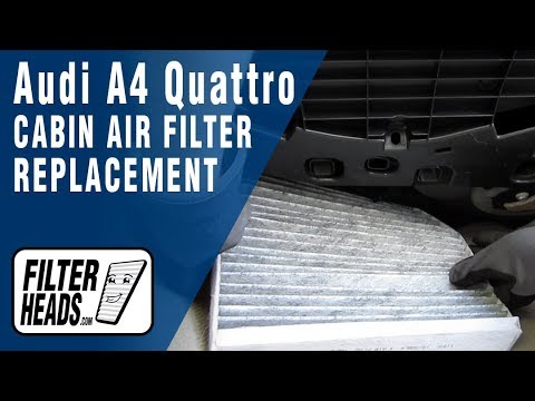 AUDI A4 (B8) - Cabin Air Filter Replacement