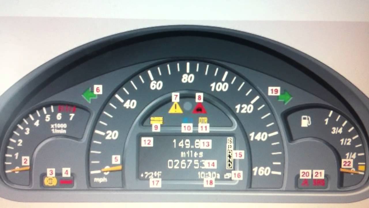 Mercedes c-class engine diagnostic warning light #5