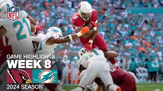 Arizona Cardinals vs. Miami Dolphins | 2024 Week 8 Game Highlights