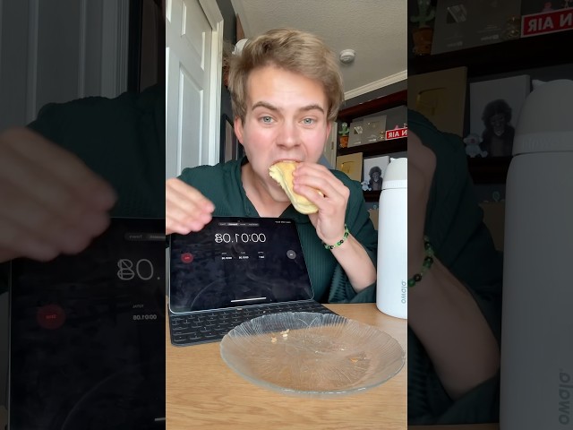 Breaking a hot dog eating world record!?