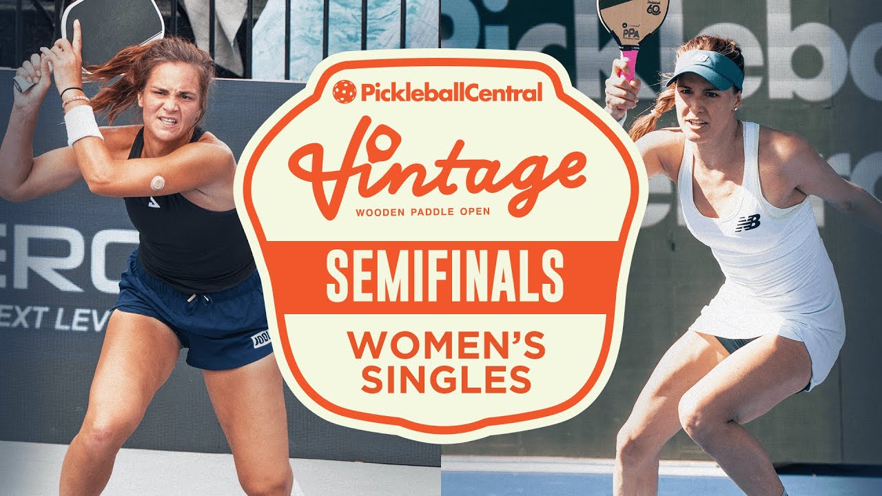 Lea Jansen v Genie Bouchard at the Pickleball Central Sacramento Vintage Open