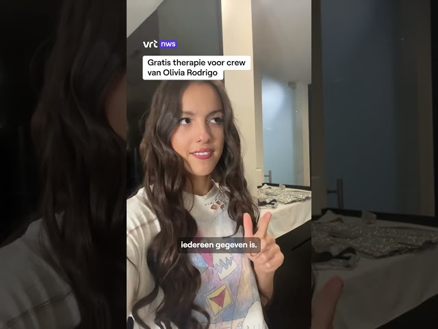 Gratis therapie voor crew van Olivia Rodrigo #vrtnws#nws #nieuws #oliviarodrigo #guts #gutstour