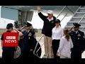 Houston flood: Trump visits Texas amid rainfall