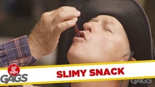 [ Funny ] Slimy Snacking Prank - Just For Laugh