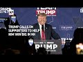 New Hampshire primary: Trump calls on supporters to help him win big  - 01:22 min - News - Video