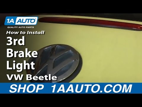 VW NEW BEETLE (MKIV) - Additional (3rd) Brake Light & Bulb Replacement