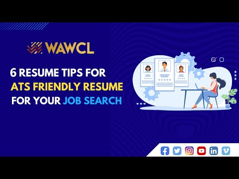 6 Resume Tips an ATS-Friendly resume for your job search