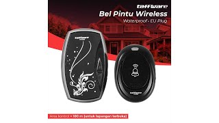 Pratinjau video produk TaffHOME Bel Pintu Wireless Door Bell Waterproof EU Plug - FK-D009
