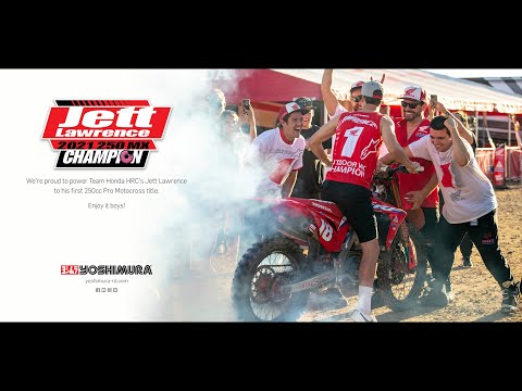 Jett Lawrence Championship celebration Hangtown 2021