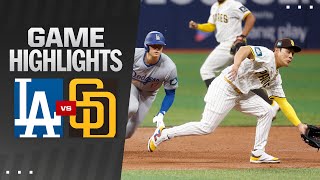 Dodgers vs. Padres Game Highlights (3/20/24) | MLB Highlights