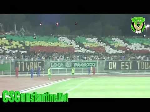 CS Constantine vs OGC Nice : Tifos des Ultras, ambiance au stade, et le but du CSC