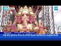 CM Revanth Reddy Special Prayers at Khairatabad Ganesh 2025 |@SakshiTV  - 06:40 min - News - Video