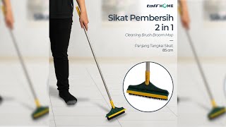 Pratinjau video produk TaffHOME Cleaner Sikat Pembersih 2 in 1 Cleaning Brush Broom Mop - UR377